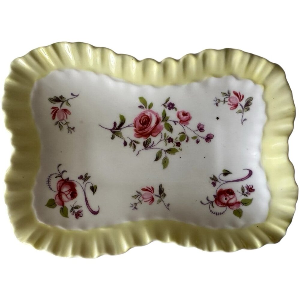 Adderley Bone China England trinket dish scallop edge rings jewelry catch all
